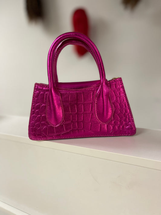 Croc Print Purse